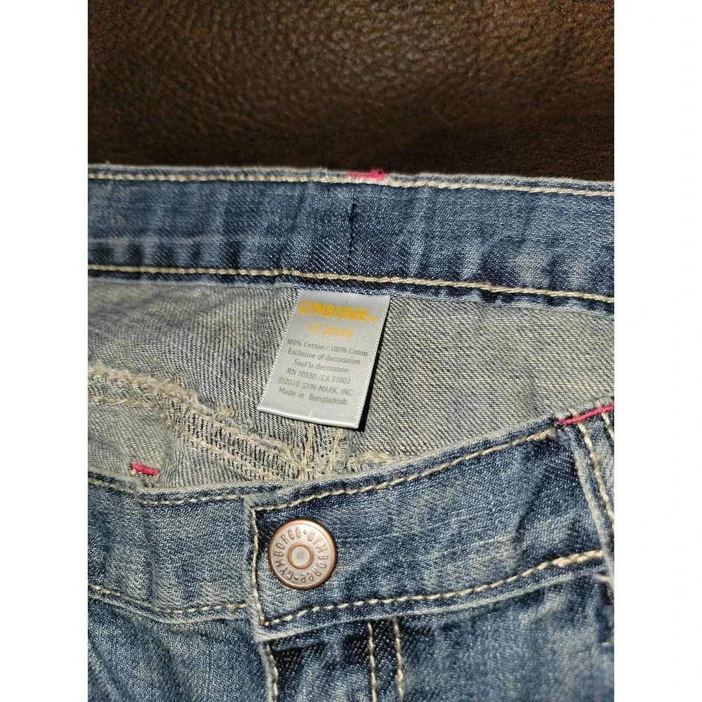 Gymboree woodland friends floral jeans size‎ 12 plus adjustable waist